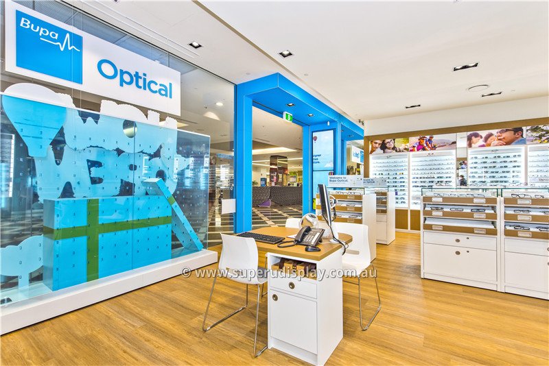 Bupa Optical Store Design & Shopfitting Manufacturing